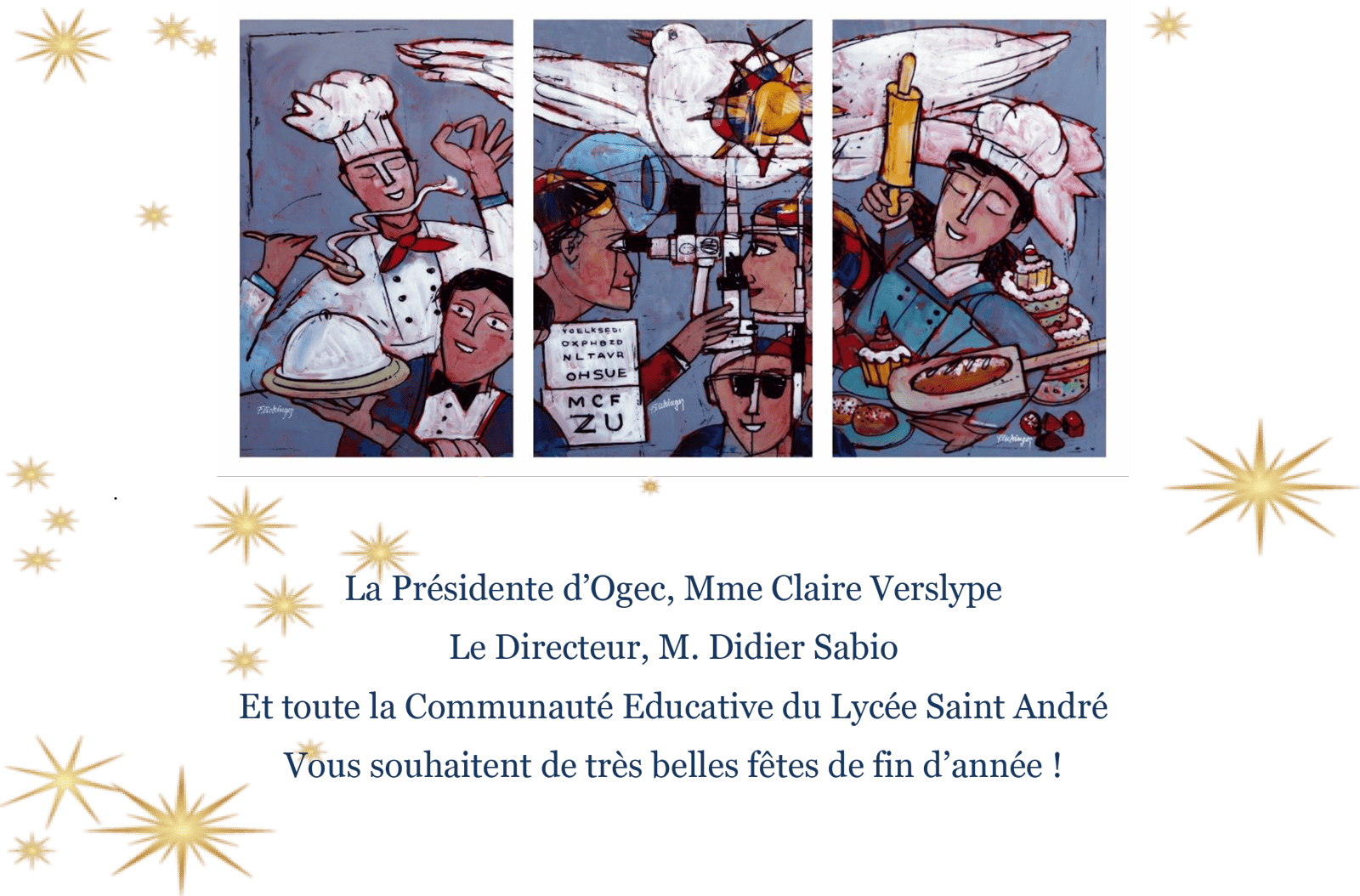 Bonnes fêtes de fin d'année de votre établissement Saint André à Ottange